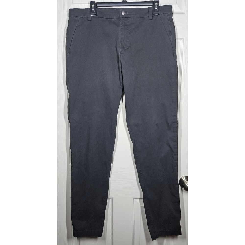 Lululemon Mens Commission Pant Classic Dk Grey 34x32.5 Warpstreme Chino Stretch